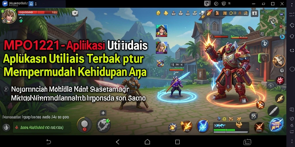 Tampilan antarmuka pengguna yang intuitif dari MPO1221.