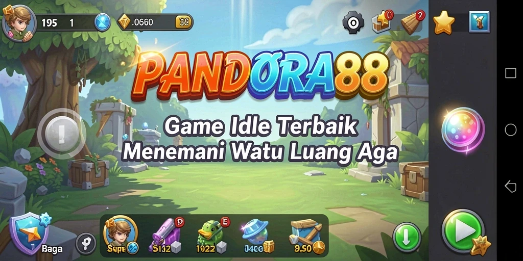 Screenshot gameplay PANDORA88 yang menarik dengan tampilan karakter Idle.